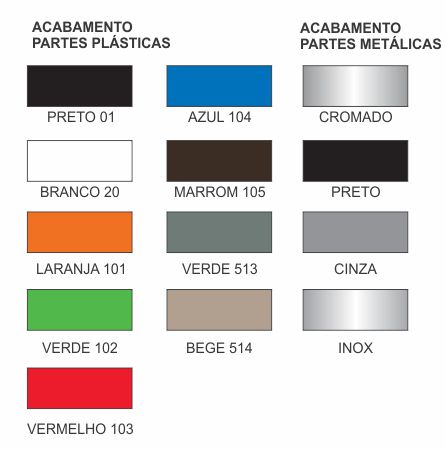 Banqueta Alta-acabamento-cores